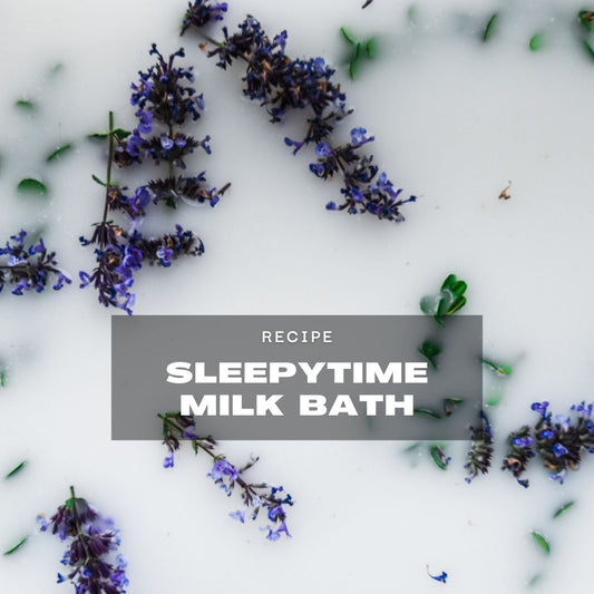 Sleepytime Lavender Milk Bath Recipe