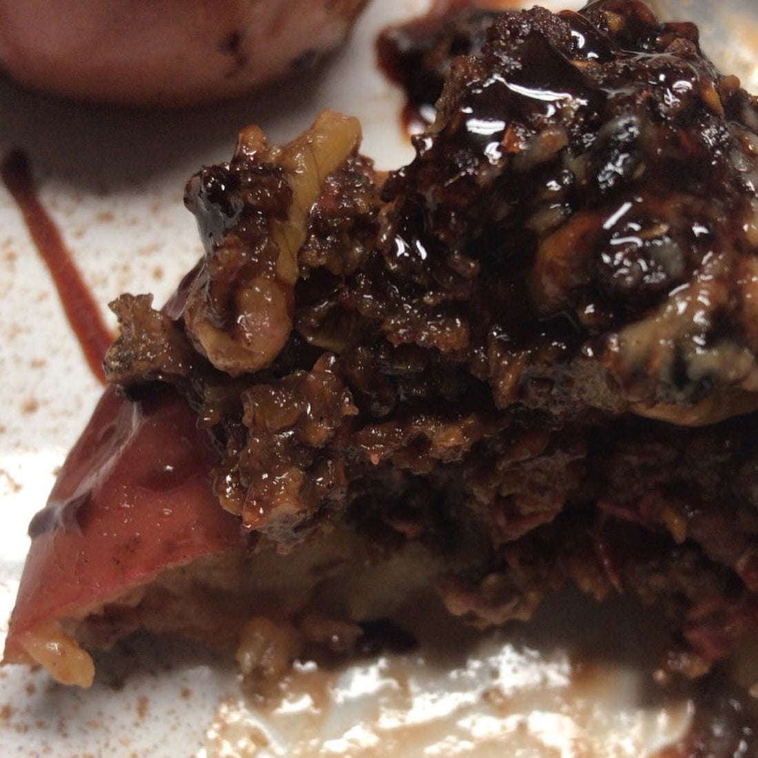 Recipe: Pistachio Berry Oatmeal Stuffed Baked Apple