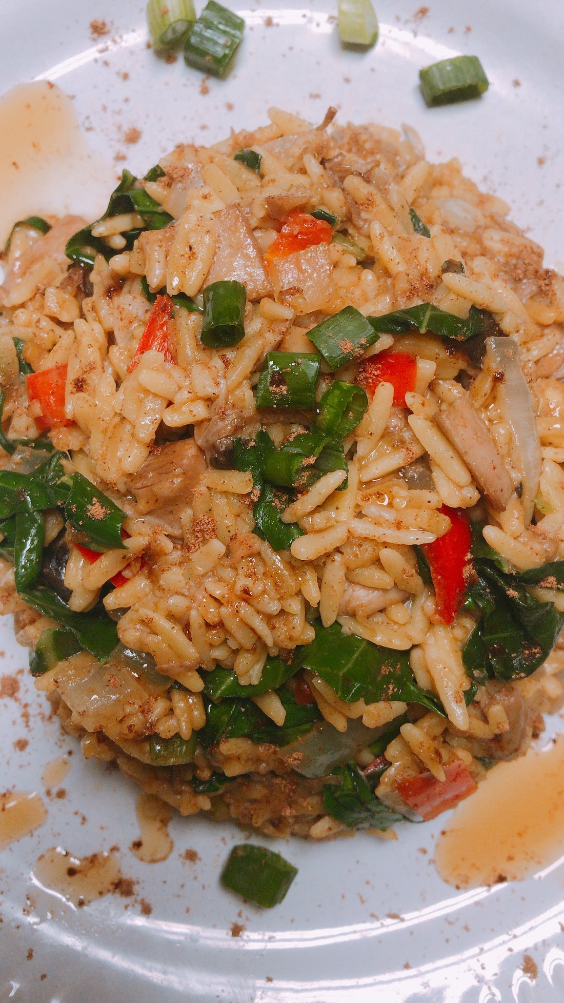 Vegan Pork Fried Rice Recipe with Chickpea Rice