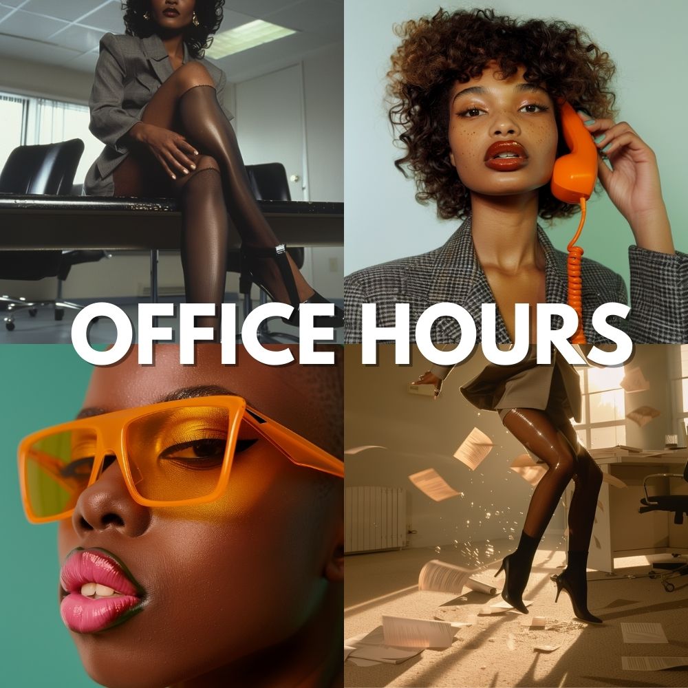 "Office Hours" AI Stock Photo Pack: AI-Generated Modern Office Aesthetic