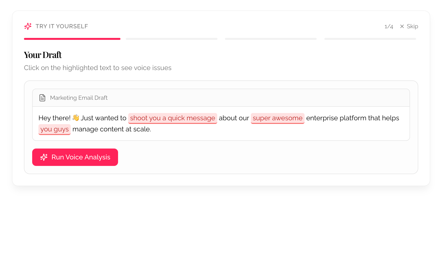 B2B SaaS Landing Page Builder with Interactive Feature Tour: High-Converting Pain Point Template